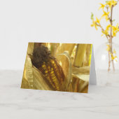 Corn close up Greetingcard Karte (Gelbe Blume)