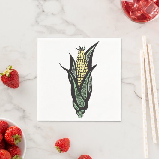 Corn Cob Paper Napkins Serviette (Beispiel)