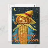 Corn Cob Scarecrow Postkarte (Vorne/Hinten)