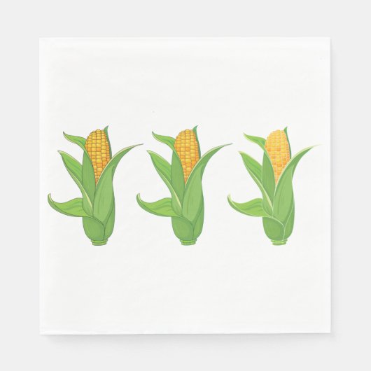 Corn Cobs Paper Napkins Serviette (Vorderseite)