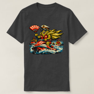 Corn Commander Surf Patrol — Vintage Sommer Ozean T-Shirt
