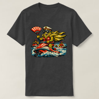 Corn Commander Surf Patrol — Vintage Sommer Ozean  T-Shirt