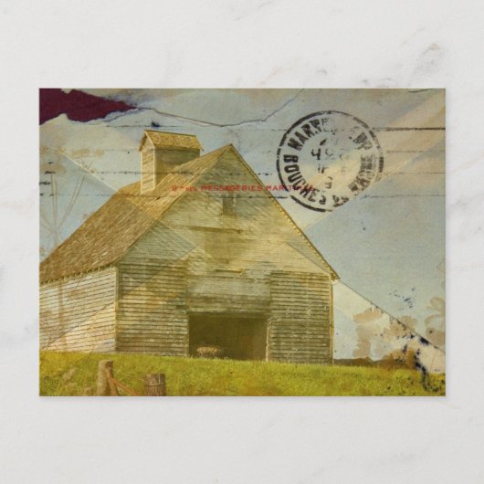 Corn Crib Postkarte (Vorderseite)