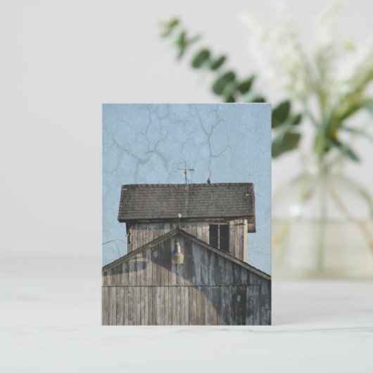 Corn Crib Postkarte (Stehend Vorderseite)