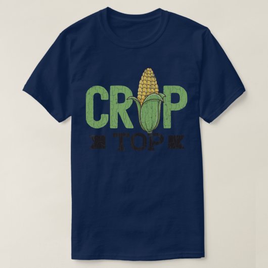 Corn Crop Top Funny Farming Farmer Tractor Farm Gr (Design vorne)