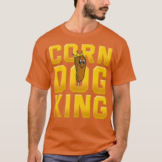 Corn Dog Cornmehl Batter Hot Dog Stick Wurst T-Shirt (Vorderseite)