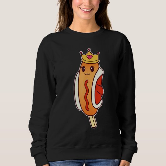 Corn Dog Queen   Foodie Sweatshirt (Vorderseite)