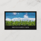 Corn Farmer Wheat Agricultural Business Cards Visitenkarte (Vorderseite)