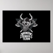 Corn Hole Team Spieler Viking Cornhole Poster (Vorne)