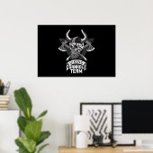 Corn Hole Team Spieler Viking Cornhole Poster (Heimbüro)