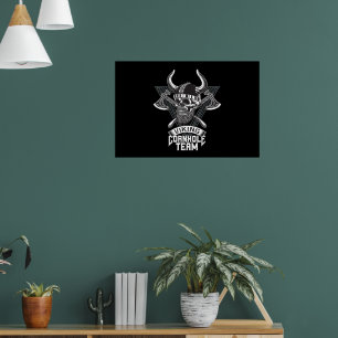 Corn Hole Team Spieler Viking Cornhole Poster