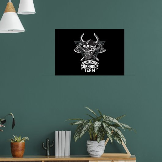 Corn Hole Team Spieler Viking Cornhole Poster (Wohnzimmer 1)