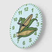 Corn Kitchen Wall Clock Große Wanduhr (Winkel)