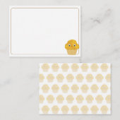  Corn Muffin Cute Drawing Blank Bordered Mitteilungskarte (Vorne/Hinten)