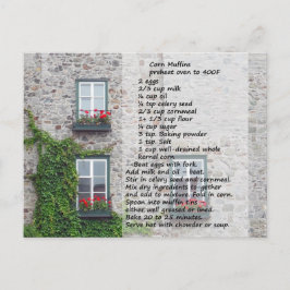 Corn Muffin Rezept Postkarte