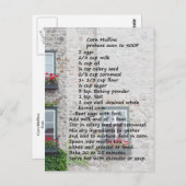 Corn Muffin Rezept Postkarte (Vorne/Hinten)