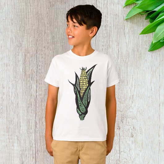 Corn on the Cob Rustic Farmhouse Vegetable T-Shirt