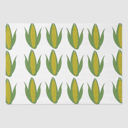 Corn Pflanze Pattern Corn Seidenpapier (Vorderseite)