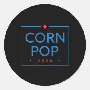 Corn Pop Joe Biden Anti-Gaffe-Funny-Präsident Trum Runder Aufkleber