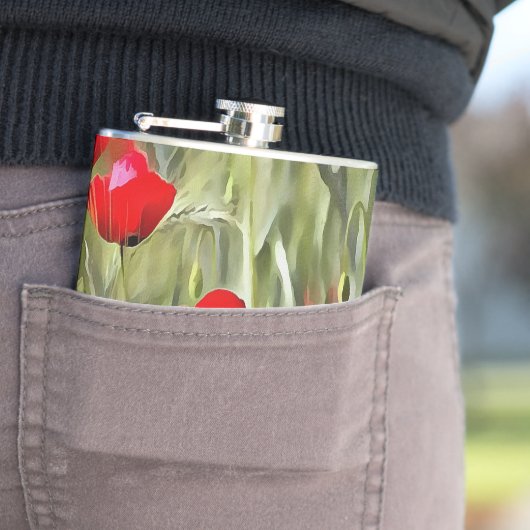 Corn Poppies Flachmann (Beispiel)