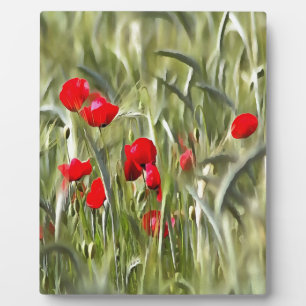 Corn Poppies Fotoplatte