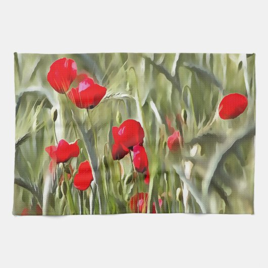 Corn Poppies Handtuch (Horizontal)