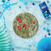 Corn Poppies Pappteller (Party)
