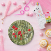 Corn Poppies Pappteller (Party)
