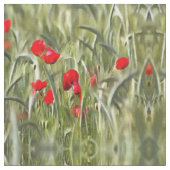 Corn Poppies Stoff (Nahaufnahme)