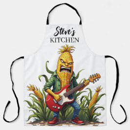 Corn Rockstar Playing Guitar Schürze