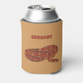 Corn Snake Orange Red Realistisch Personalisiert Dosenkühler (Kanne Rückseite)