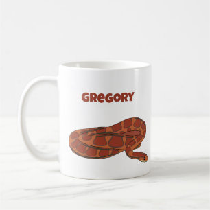 Corn Snake Orange Red Realistisch Personalisiert Kaffeetasse