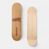 Corn Snake Orange Red Realistisch Personalisiert Skateboard (Vorderseite)