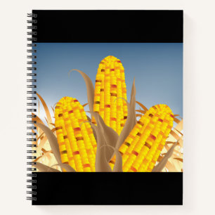 Corn Spiral Notebook Notizblock