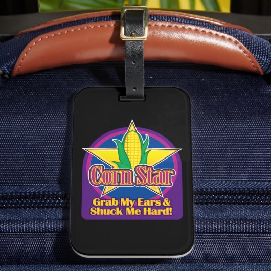 Corn Star Blue Lila BG Gepäckanhänger (Vorderseite Insitu 2)