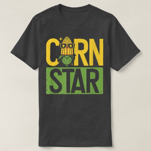 Corn Star Funny Farmer Farming Lover T-Shirt (Design vorne)