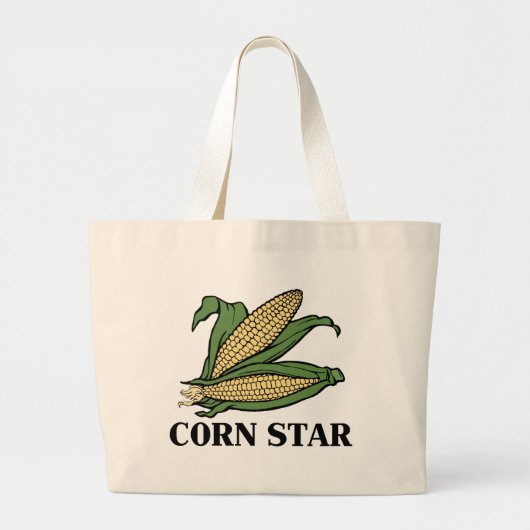 Corn Star Funny Gemüse Puppe GRILLEN Spaß Jumbo Stoffbeutel (Vorne)