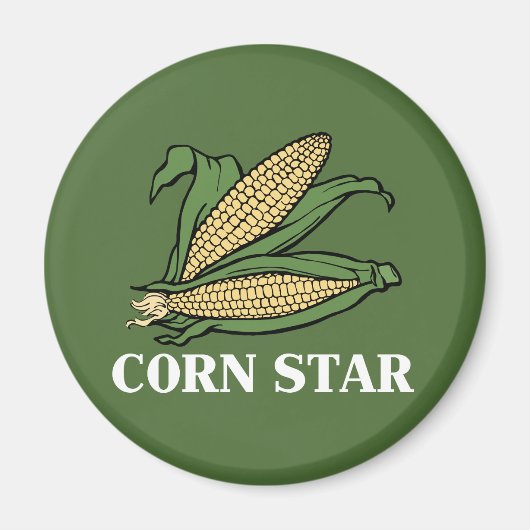 Corn Star Funny Gemüse Puppe GRILLEN Spaß Magnet (Vorne)
