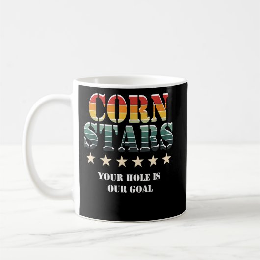 Corn Stars Funny Cornhole Team Zubehör Kaffeetasse (Links)