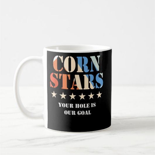 Corn Stars Funny Cornhole Team Zubehör Kaffeetasse (Links)