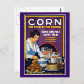 Corn Vintag WPA Poster Postkarte (Vorne/Hinten)