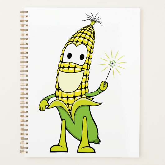 Corn Wizard Character with Magic Wand Planer (Vorderseite)