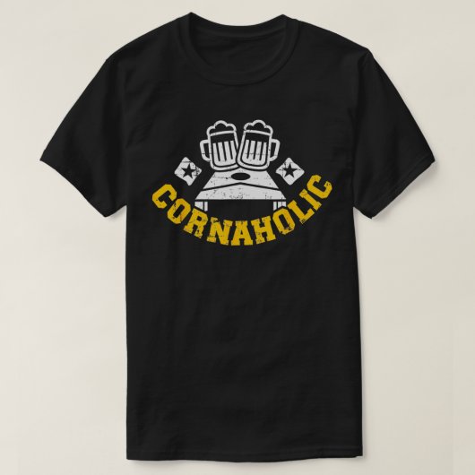Cornaholic Cornhole  T-Shirt (Design vorne)