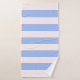 Cornblume Blauer Weißer Markisen Streifen Badehandtuch
