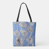 Cornblumen auf Cornflower Blue Tasche (Rückseite)