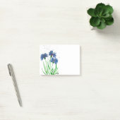 Cornblumen Blaue Blumen Aquarell Rustikaler Chic P Post-it Klebezettel (Büro)