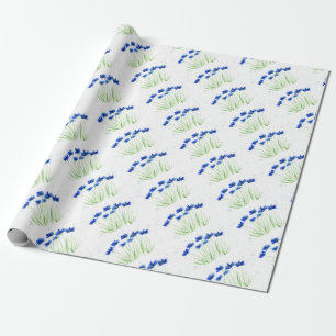 Cornblumen Blume Blau Wildblumen rustikal chic Geschenkpapier