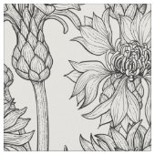 Cornblumen, Blume in Schwarz und Weiß Stoff (Nahaufnahme)
