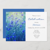 Cornblumen Einladung (Vorne/Hinten)