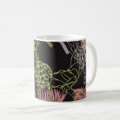 Cornblumen farbiges Muster, Blume, Grün, d Kaffeetasse (VorderseiteRechts)